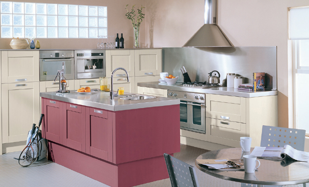 Tara Painted Claret & White Cotton